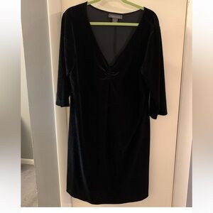 Elegant Black Velvet Dress